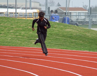 Image: Sophomore Italy Track star Kortnei Johnson is ready for the Regional races.