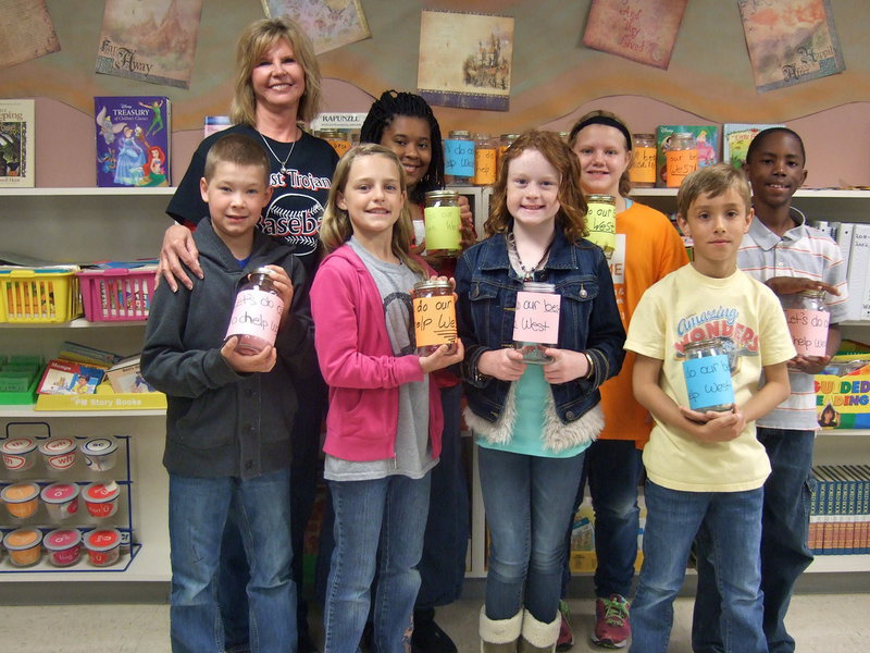 Image: Jeanette Janek and the Stafford Elementary Student Council are proud to help the citizen’s of West.