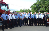 Image: First responders from Telico, Bardwell, Italy and Milford gathered together to remember the fallen.