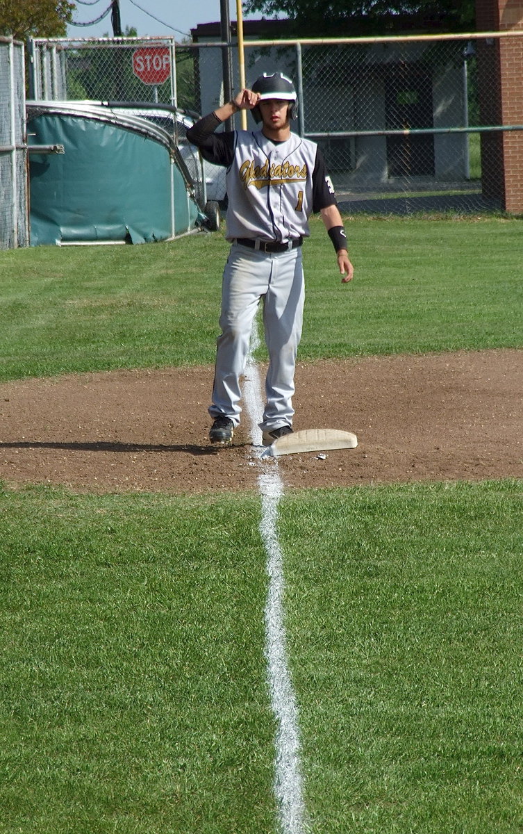 Image: Tip your hat to Caden Jacinto(1) and the Gladiators on winning the district championship.