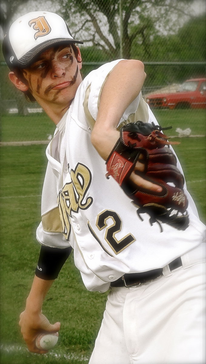 Image: A warrior on the mound is JV Gladiator pitcher Ty Windham(2)