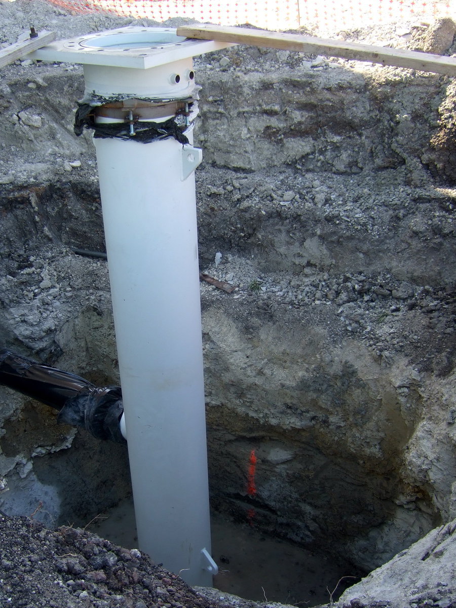 Image: Here is the recycling pump that pulls water out of the tank and into the new cooling tank.