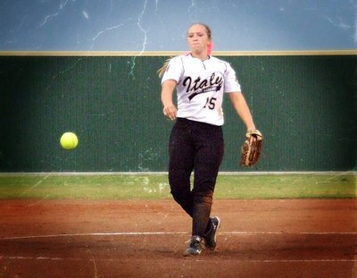 Image: Jaclynn Lewis(15) will try to weather the storm when Italy retakes the field against Bosqueville at 1:00 p.m. today in Hillsboro.