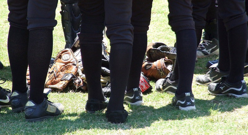 Image: The Lady Gladiators get ready for war against Bosqueville.