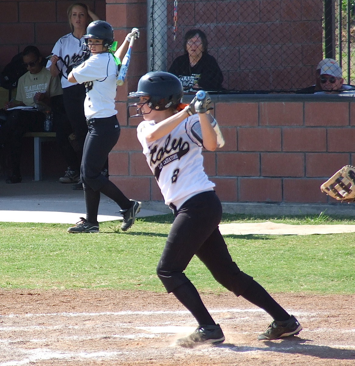 Image: Senior Morgan Cockerham(8) makes contact for Italy.