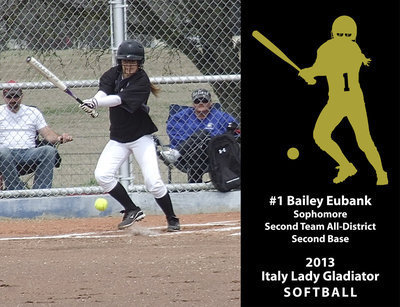 Image: Sophomore Bailey Eubank was awarded Second Team All-District.