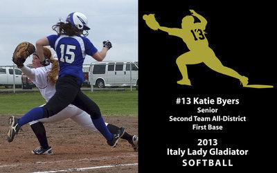 Image: Senior Katie Byers was awarded Second Team All-District.