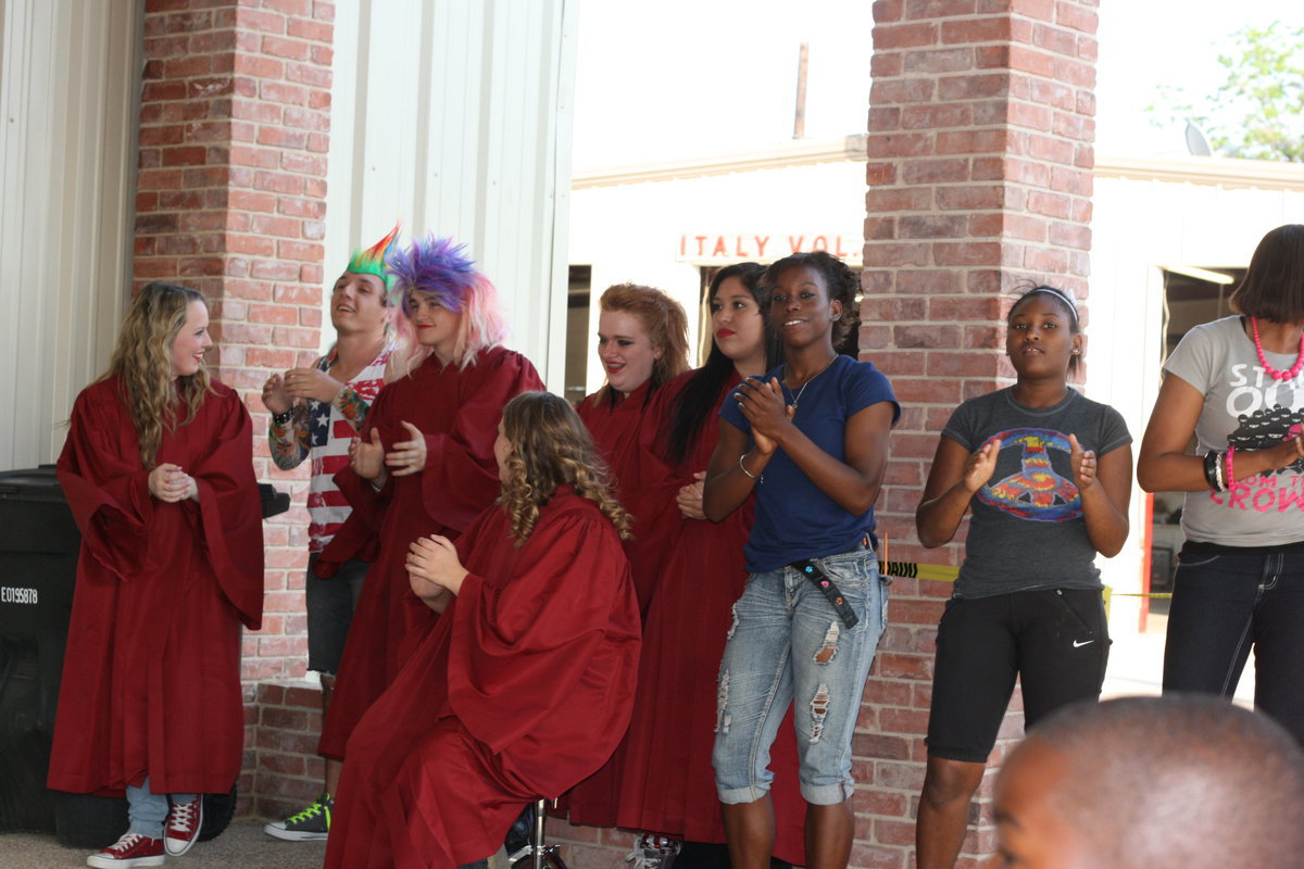Image: Participants for the 2nd Annual Talent Show enjoy the entertainment.