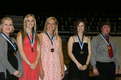 Image: The second year students include Jesica Wilkins, Kelsey Nelson, Jaclynn Lewis, Meagan Hooker and Trevor Davis.