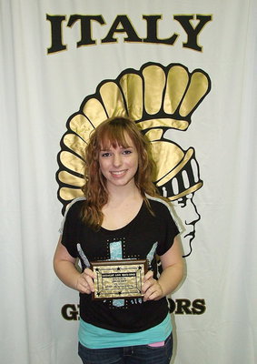 Image: Sarah Levy achieved the Highest GPA for the 8th grade class.