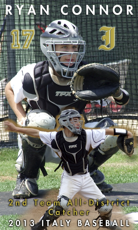 Image: Italy freshman, Ryan Connor, was named a 2nd Team All-District Infielder in district 14-A after stepping up for the Gladiators in 2013 to fill a void. It didn’t take Connor long to make the position his own and truly show his abilities when he gunned down a runner trying to steal second base early in game one of Italy’s regional quarterfinal matchup against Trenton. Connor also proved he will be a consistent hitter for Italy over the next few seasons and has good speed on the bases.