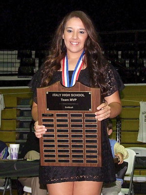 Image: Italy High School senior Alyssa Richards is named the 2013 Team MVP in softball.