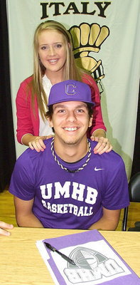 Image: Cole’s biggest fan, Hannah Washington, is proud as he makes the University of Mary Hardin-Baylor his choice to play collegiate basketball.