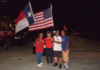Image: Citizens of Italy, Margie Castro, Joyce Hobbs, Jessie Castro, and son, Emanuela Castro, are beaming with pride in anticipation of the Sons of the Flag Burn Foundation Executive Director, Ryan “Birdman” Parrott, who embarked on a 100-mile continuous run through central and north Texas on Memorial Day weekend with a goal of raising $100,000, the equivalent of $1,000 per mile, for burn survivors. Parrott, a former US Navy SEAL, will begin his trek at the national cemetery in Waco, Texas, at 8 a.m. on Sunday, May 26, and finish Monday morning at Parkland Memorial Hospital’s Burn Unit in Dallas. A portion of Parrott’s non-stop trek will took him through West, Texas, on Sunday morning as a tribute to the victims of the April tragedy.
