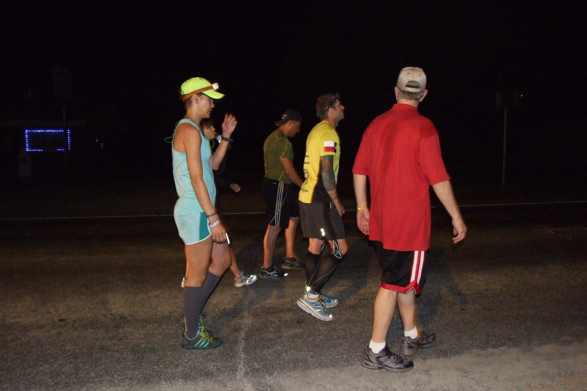 Image: The Birdman and his fellow joggers prepare to exit Italy down Highway 77 toward Waxahachie.