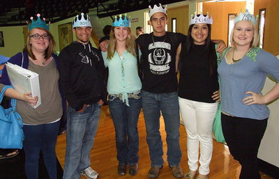 Image: Emily Stiles, Tyler Anderson, Taylor Turner, Cody Medrano, Monserrat Figueroa and Jesica Wilkins are ready to transition from juniors to seniors, and they have the crowns to prove it!