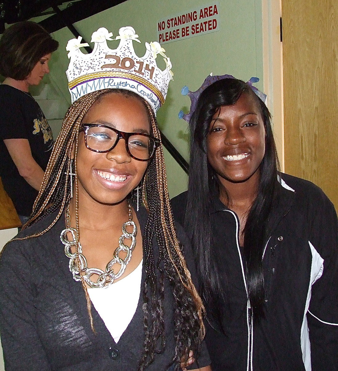 Image: Juniors Ryisha Copeland and cousin Kendra Copeland are ready to be crowned seniors.