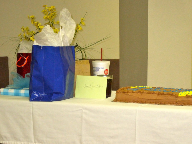 Image: Lots of cakes, brisket and presents what could be better!