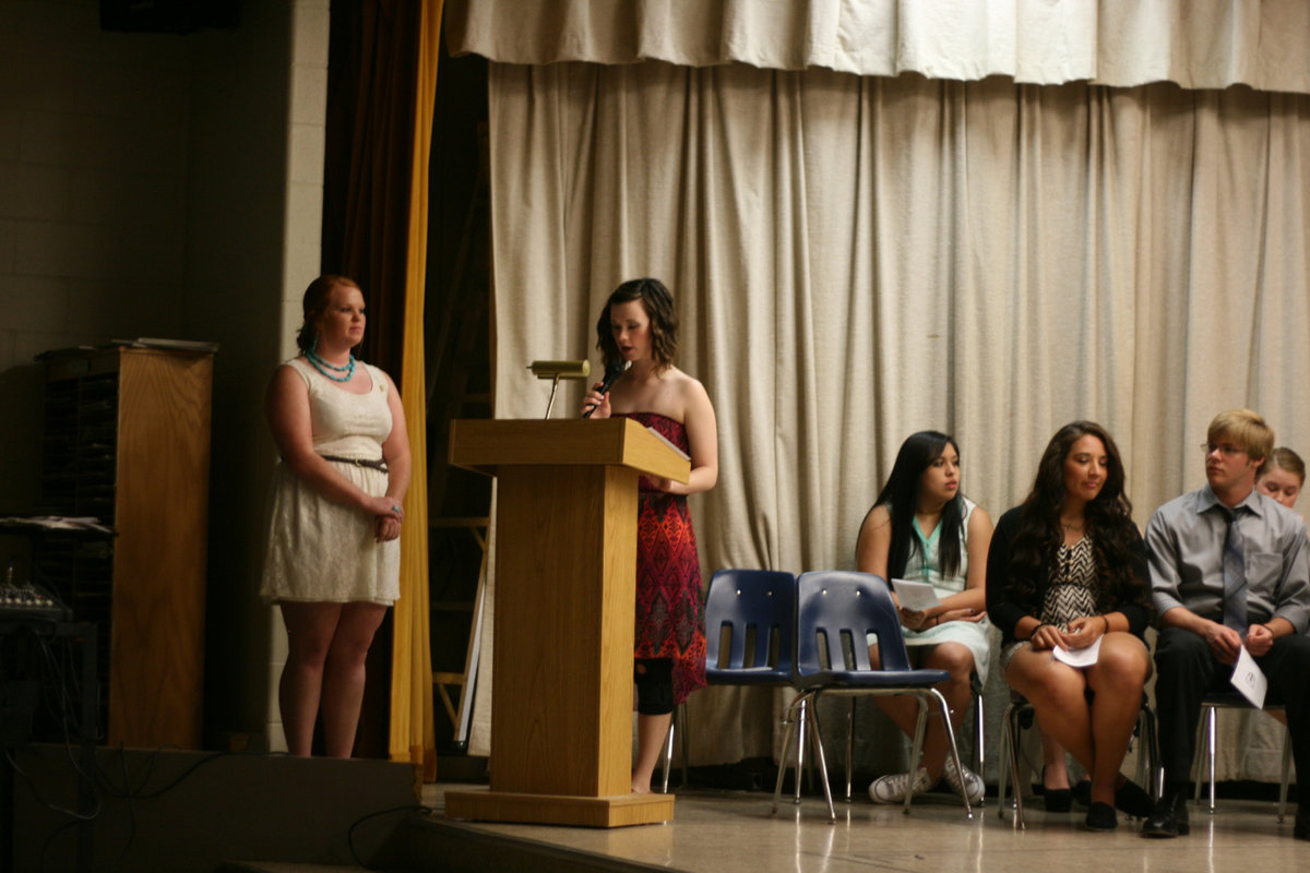 Image: Meagan Hooker read the office of “Citizenship”.