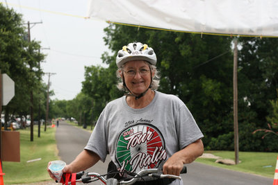 Image: Italy resident, Chris Ray, rode in the bike ride for the first time and had a lot of fun on the 12 mile route.