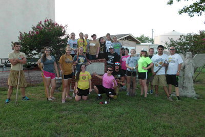 Image: First Baptist Youth and sponsors did an amazing job at the memorial park.