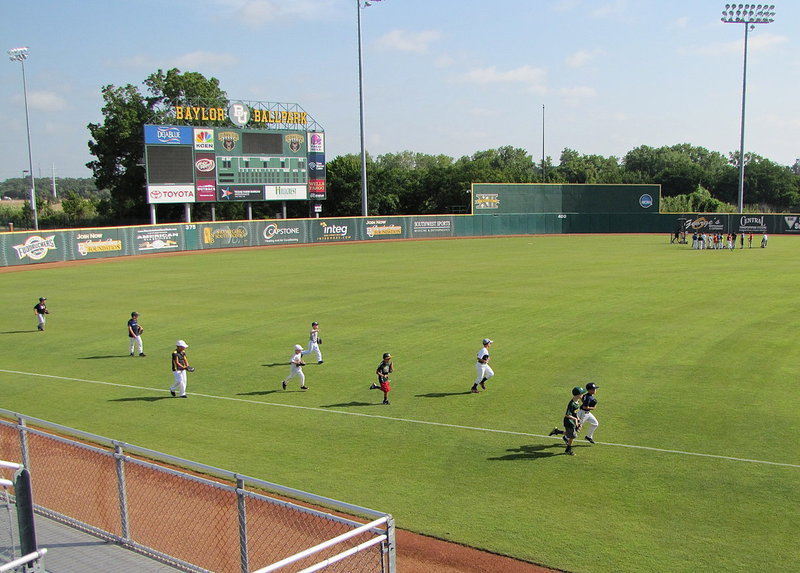 Image: Campers take the field.