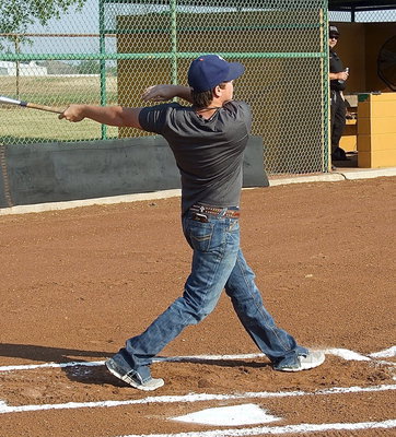 Image: Justin Buchanan competes in the homerun derby and proves he’s still got it.