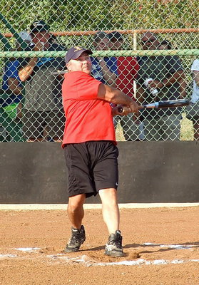 Image: Italy Firefighter Jackie Cate finds himself in a three-way tie after the first round of the homerun derby.