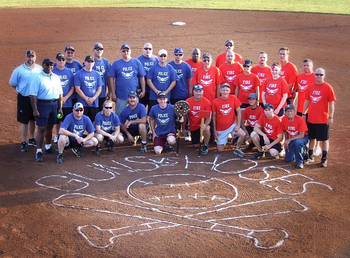 Image: The 2013 2nd Annual Guns. vs. Hoses Softball Game between Italy’s Police and Fire Departments earned over $2,500 dollars for Shop With a Cop. We really appreciate this year’s players for being there for the kids!