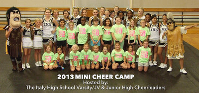 Image: The 2013 Mini Italy Cheer Camp was educational and fun for all!