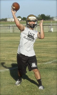 Image: Senior quarterback/cornerback Tyler Anderson is one of several Gladiators that could step in and run the offense.