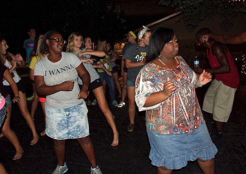 Image: Wobble, baby, wobble! Brenya Williams and school mates wanna rock the summer away.