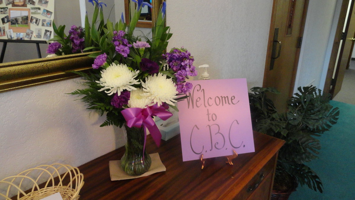 Image: Visitors and members were welcomed with fresh flowers Sunday at Central Baptist Church’s 110th anniversary celebration.