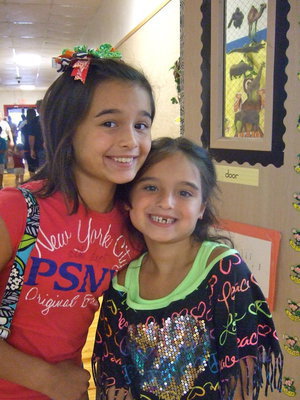 Image: Meredith Zaidle and Haley Zaidle—these two sisters are excited about starting school.