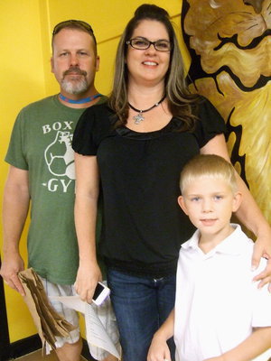 Image: Shane and Tina Long are at “Meet the Teacher Night” with their grandson Dustin.