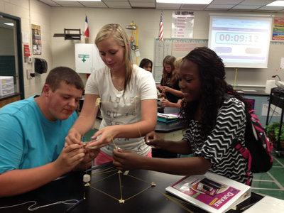 Image: Zac, Madison and K’Breona work together and try to accomplish the goal.