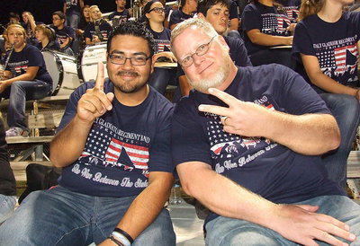 Image: Band directors Jesus Perez and David Graves combined their Wonder Twin powers for the 2013 school year.