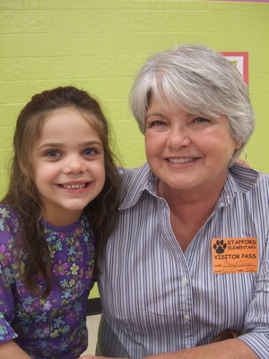 Image: Cheryl Owens and her granddaughter Landry Janek (1st grader) spent time together at school for Grandparents Day.