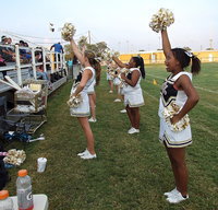 Image: The cheerleaders keep the spirit up!