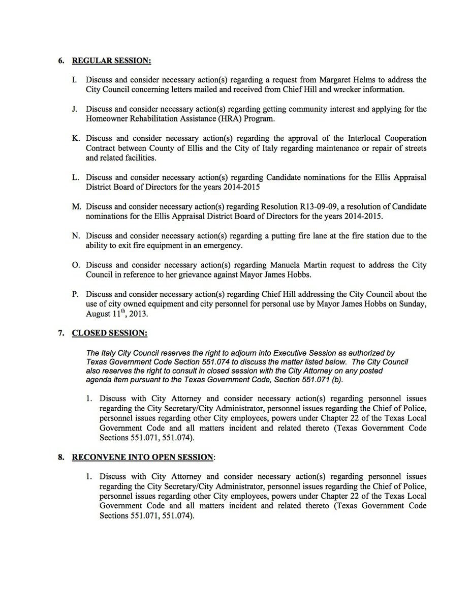 Image: Agenda – page 2
