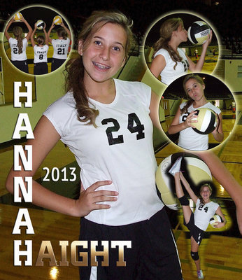 Image: Hannah Haight gets her kicks on the volleyball court!