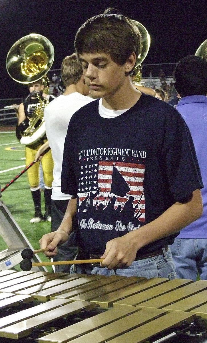 Image: Jacob Brooks on the vibraphone.