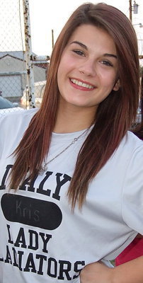 Image: Italy HS cheerleader Kristian Weeks is on hand to support the junior high and JV cheerleaders and their teams.
