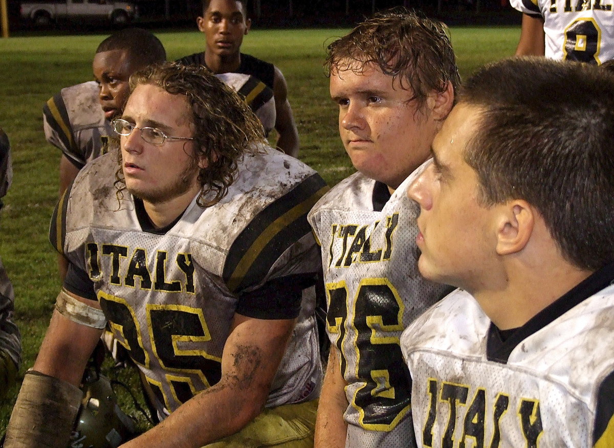 Image: Back to front: Tre Robertson(3), Darol Mayberry(58), Shad Newman(25), Colin Newman(76) and Cody Medrano(75).