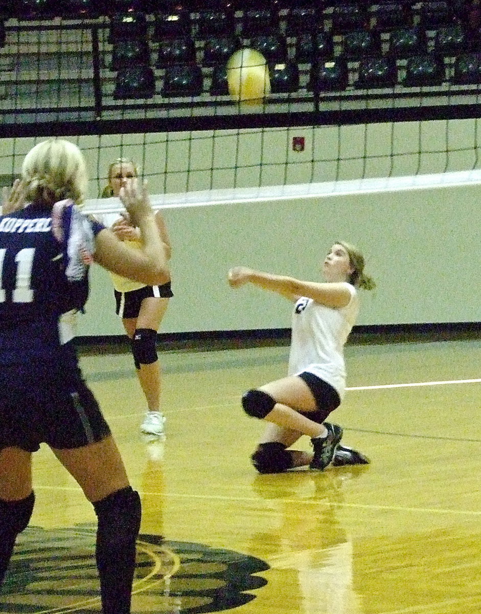 Image: Grace Haight(29) slides in to make the play.