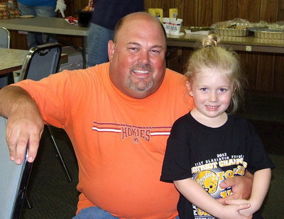 Image: Coach Wayne Rowe with his daughter Hannah.