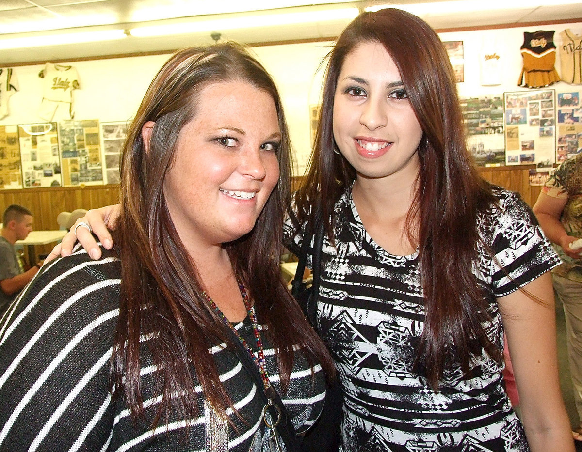 Image: Italy High School Alumni and besties for life, Lauren Byers (Barry’s niece), and, Brittany Galvan, are excited about the new camera for Italy and the surrounding community.