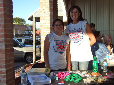 Image: Manuela Martin (court clerk) and Teri Murdock (city administrator) are having fun supporting Italy’s National Night Out.