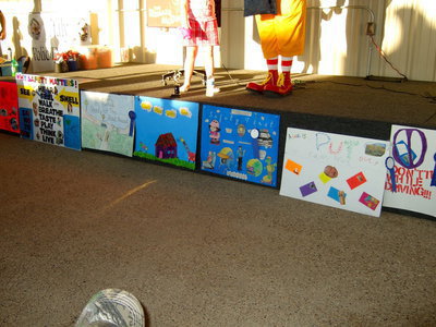 Image: Posters by students from Stafford Elementary.