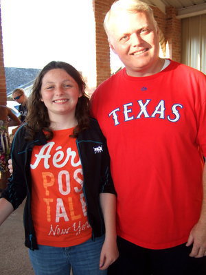 Image: Jonathan Nash (Stafford Elementary principal) and his daughter are enjoying this night of fun together.